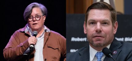 Rosie O'Donnell and Eric Swalwell