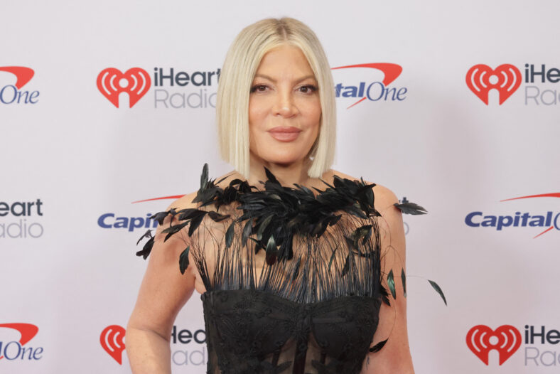 Tori Spelling at IHeartRadio 102.7 KIIS FM'S Jingle Ball 2025 - Arrivals In Inglewood, US