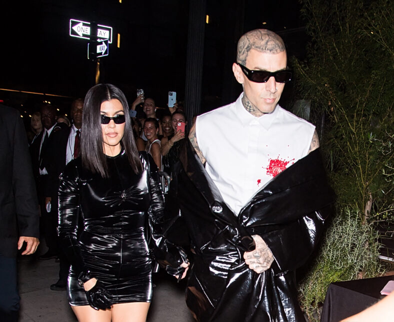 Kourtney Kardashian and Travis Barker at VOGUE World