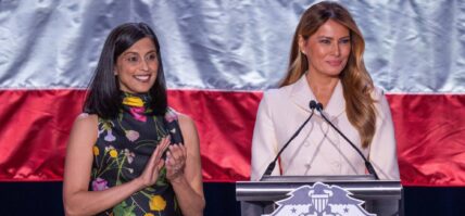 Usha Vance and Melania Trump at the 113th Annual First Lady's Luncheon