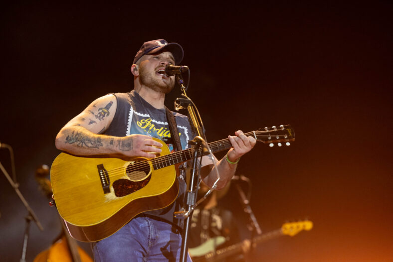 Zach Bryan performing at Stagecoach Music Festival 2025