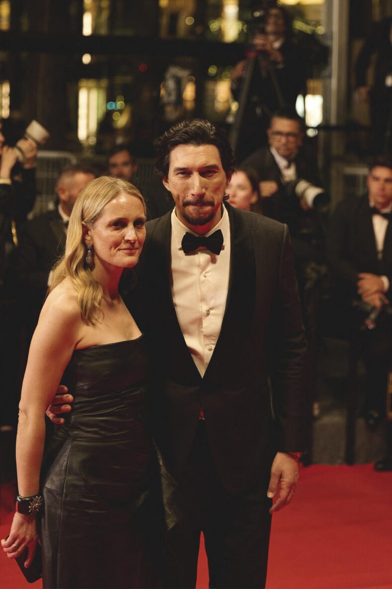 ADAM DRIVER and JOANNE TUCKER attending the Red Carpet in Cannes at the 79th Cannes film Festival