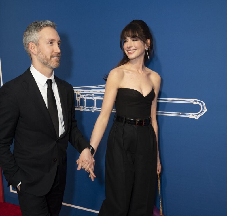 Anne Hathaway and Adam Shulman attend Opening night for musical The Music Man
