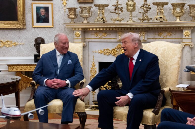 Donald Trump and King Charles in the White House