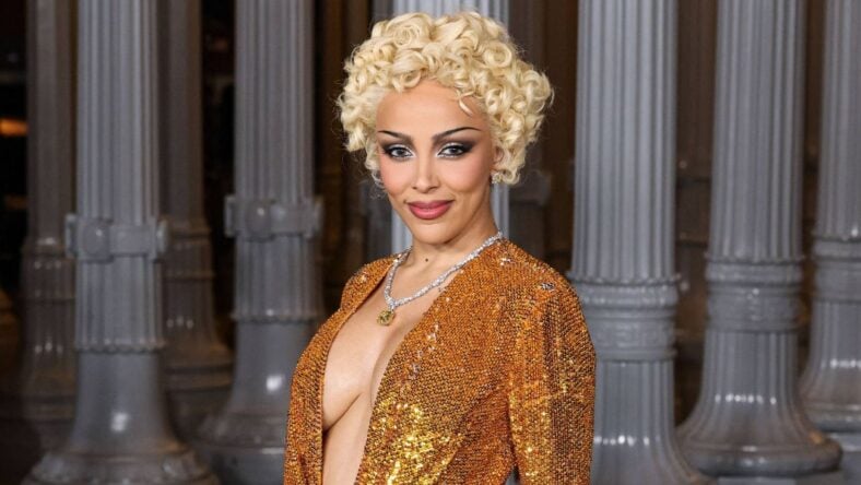 Doja Cat in a sequined dress