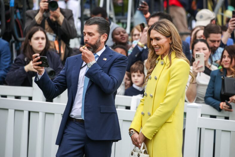 Donald Trump Jr and Bettina Anderson attend White House Easter Egg Roll