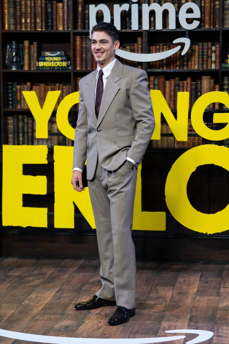 Hero Fiennes Tiffin at the world premiere of Young Sherlock