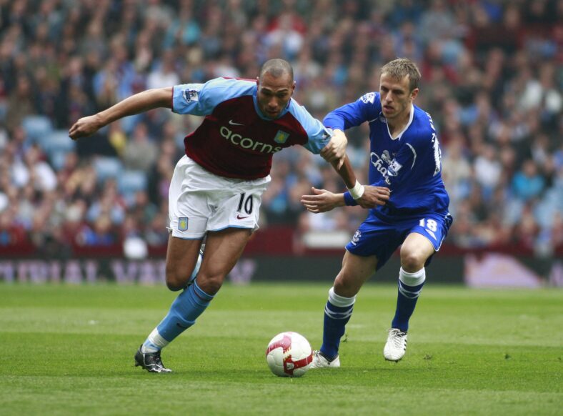 John Carew in a Premier League match