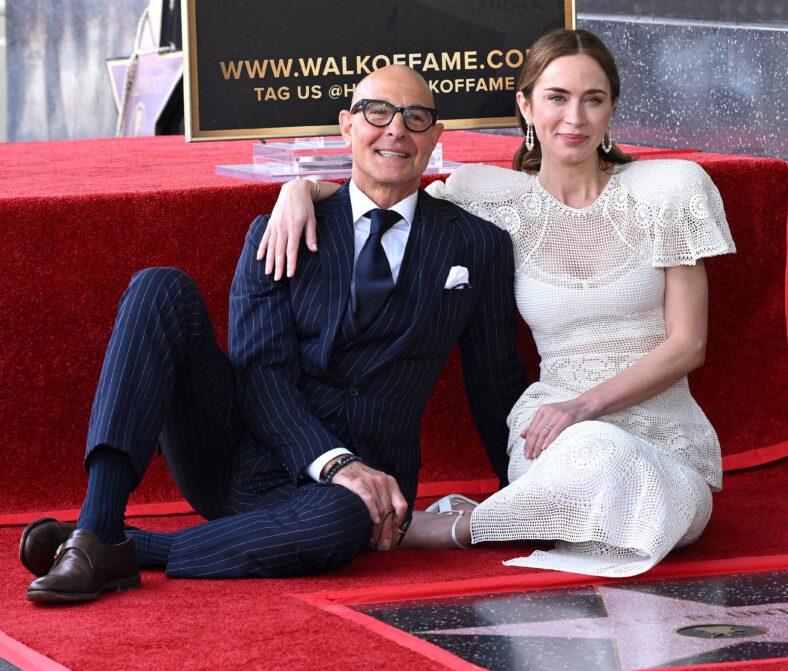 Stanley Tucci and Emily Blunt