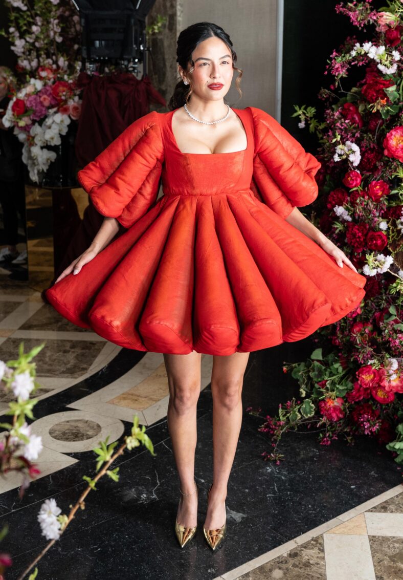 Jessica Zuluaga  At The Pierre Hotel Preparing For 2026 Met Gala