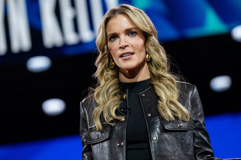 Megyn Kelly speaking on stage