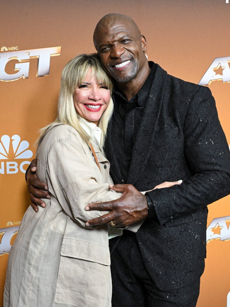 Rebecca and Terry Crews on the red carpet