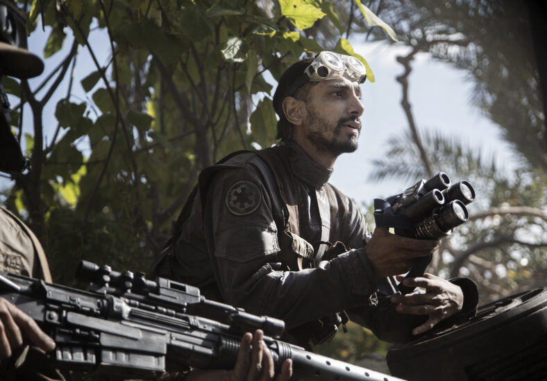 Riz Ahmed on set of Rogue One: A Star Wars Story