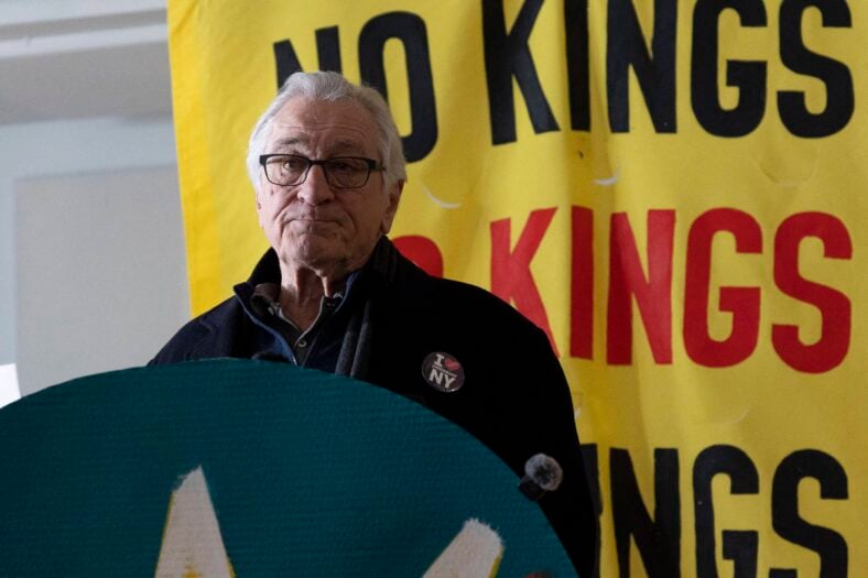 Robert DeNiro at No Kings Press Conference