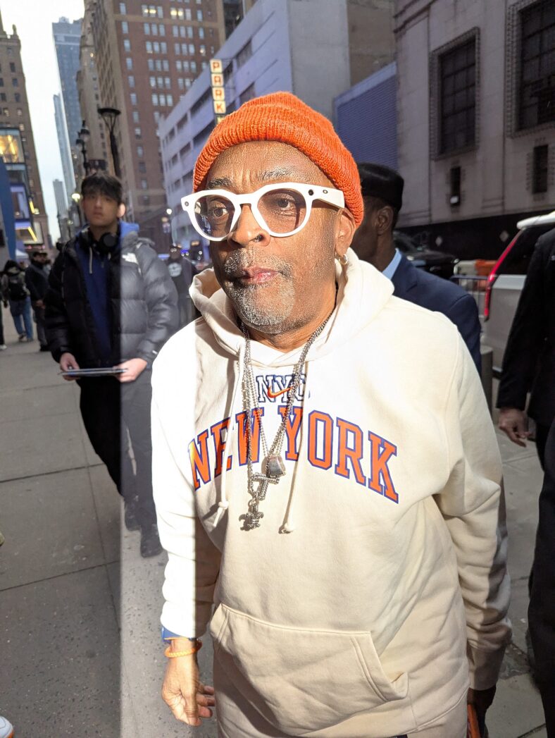 Spike Lee walking on the street