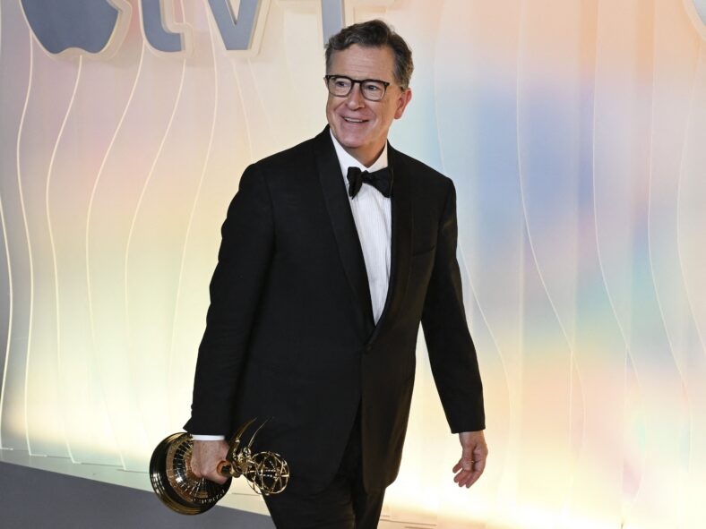 Stephen Colbert on the red carpet