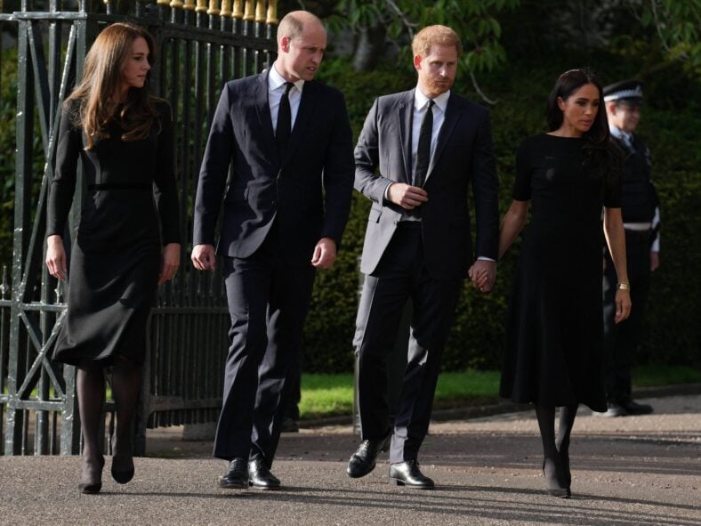 Prince William and Kate Middleton and Prince Harry and Meghan Markle