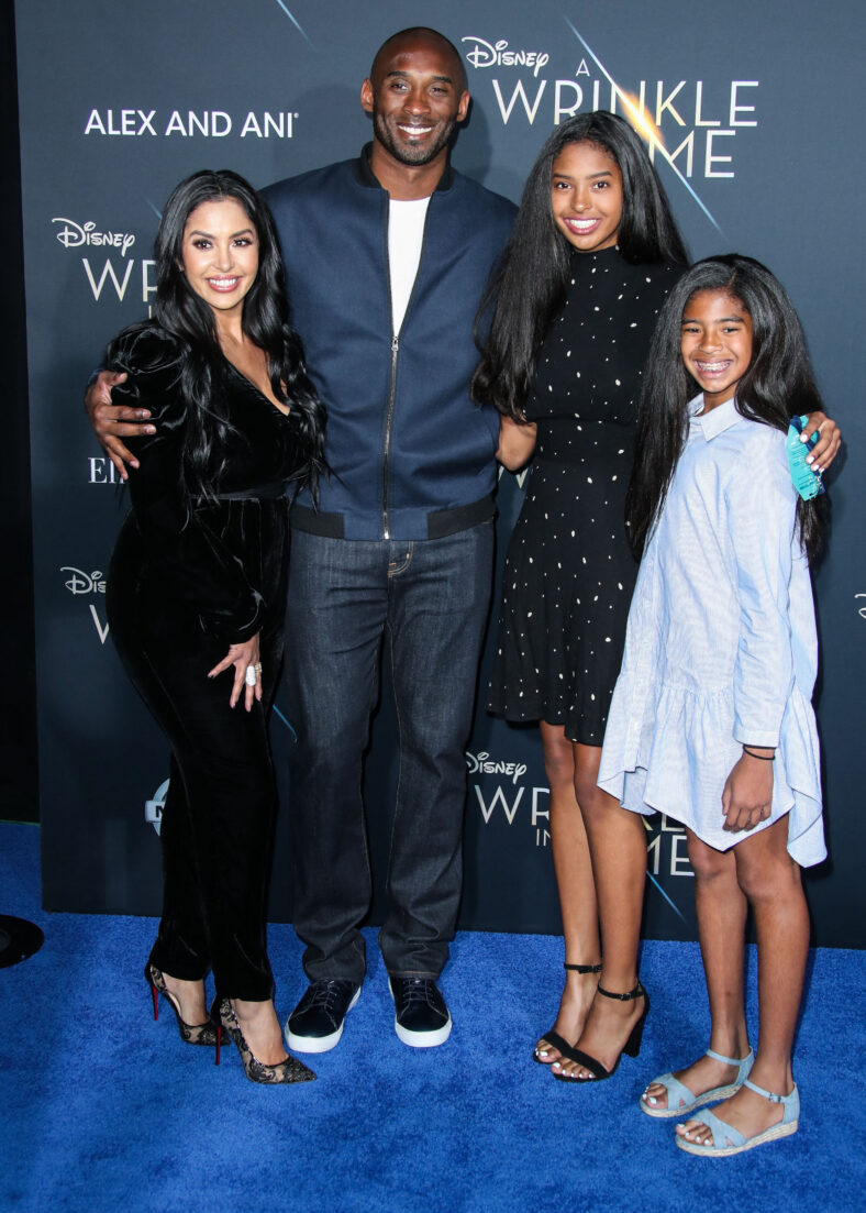 The Bryant family on the red carpet