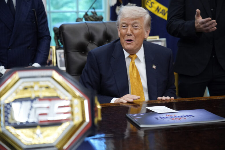 Donald Trump on the South Lawn