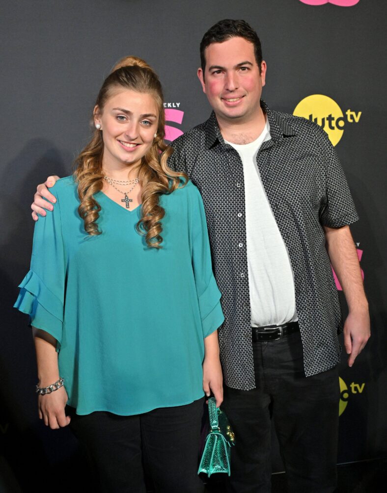 Abbey Romeo and David Isaacman at the 2024 Reality TV Stars of The Year event