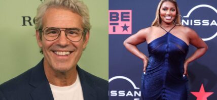 Photo collage of Andy Cohen and NeNe Leakes.
