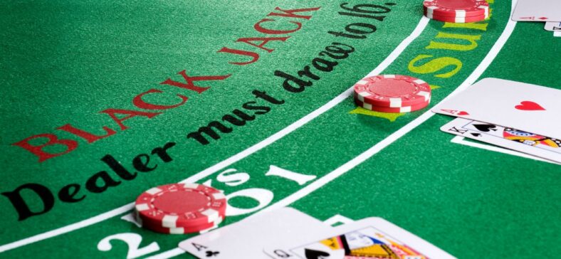 Blackjack table
