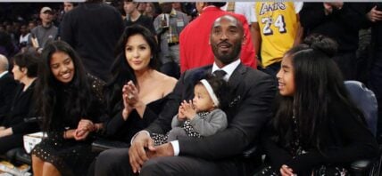 The Bryant family at Kobe's retirement