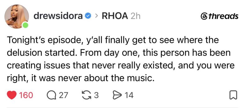 Drew Sidora comments about k. Michelle 
