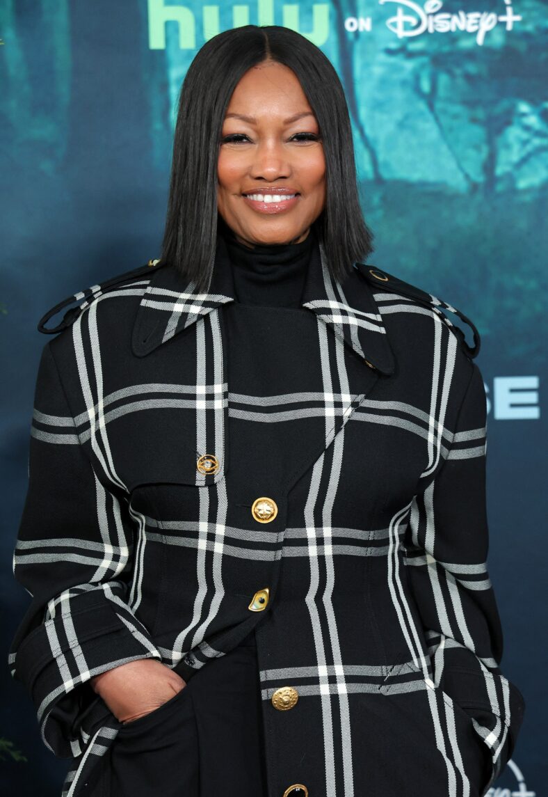 Garcelle Beauvais posing on the red carpet. 