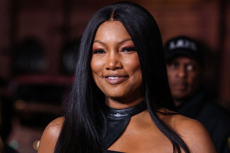 Garcelle Beauvais posing on the red carpet. 