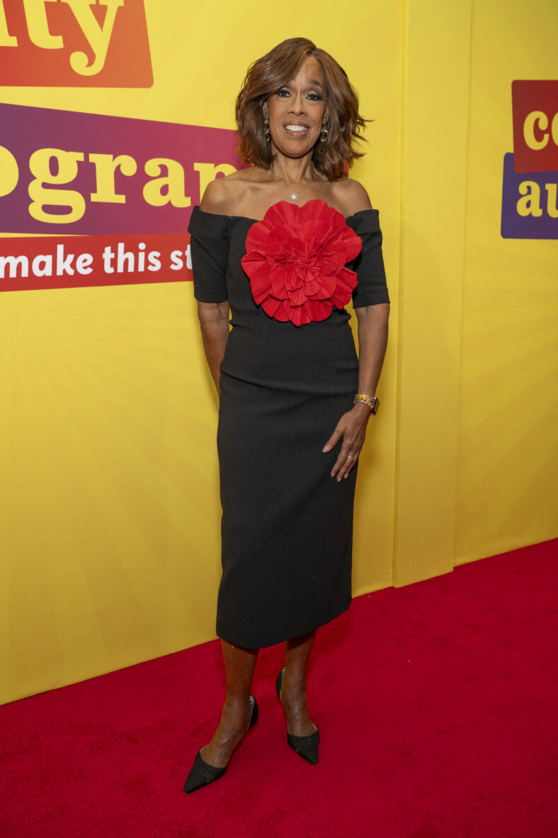 Gayle King on the red carpet 