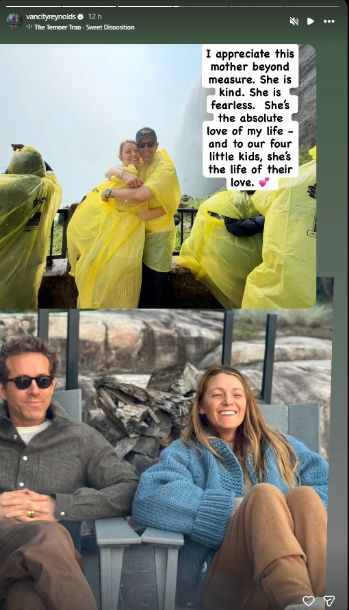Ryan Reynolds' Mother's Day Tribute to Blake Lively