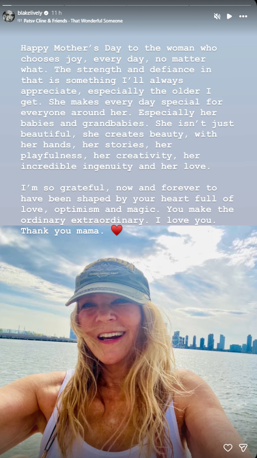 Blake Lively's Mother's Day Tribute to her mom