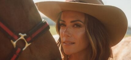 Jana Kramer with a horse