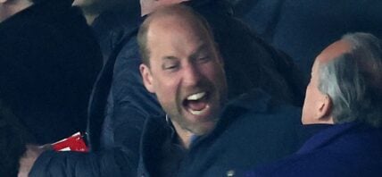 Prince William watching Aston Villa