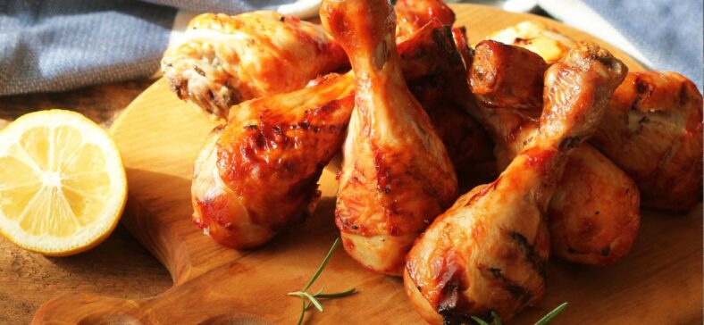 Roasted chicken wings