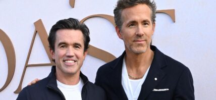 Rob McElhenney and Ryan Reynolds on the red carpet