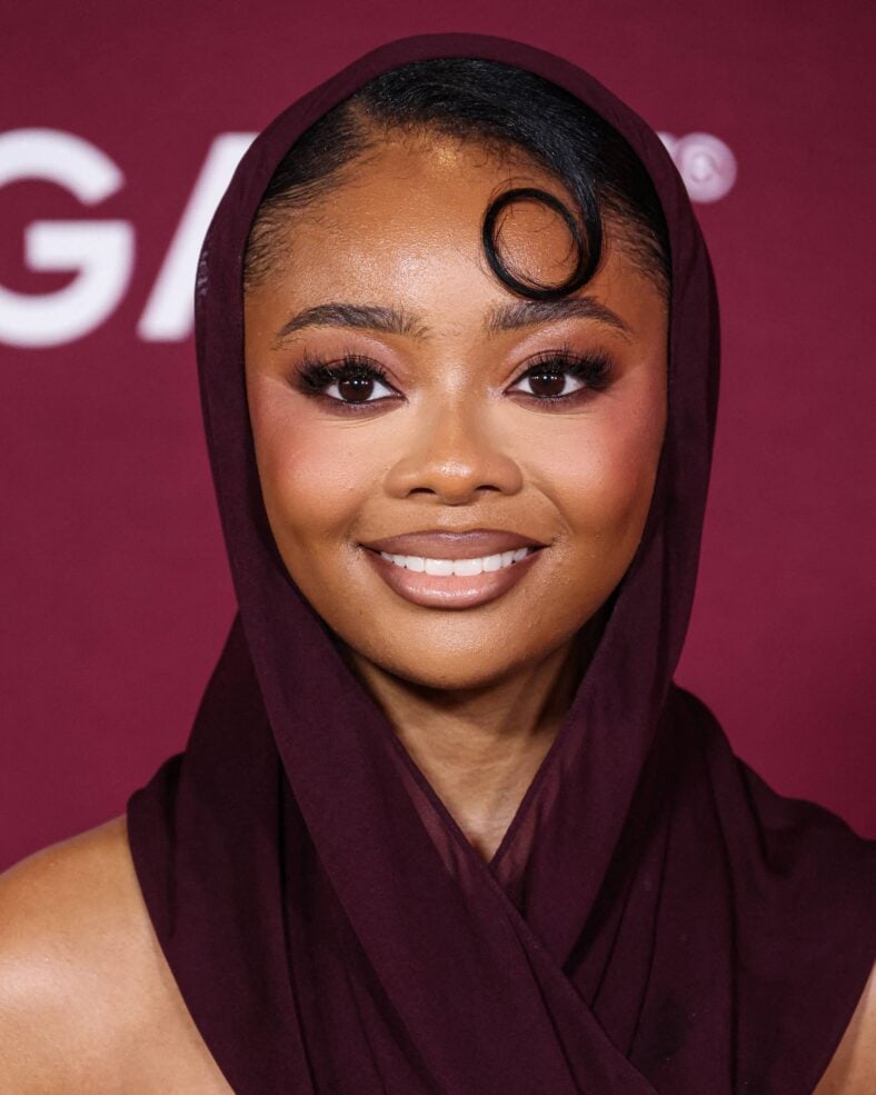 Skai Jackson posing on the red carpet.