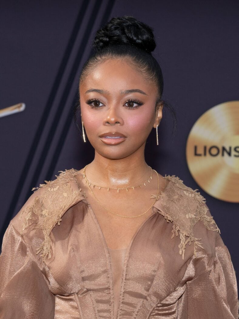 Skai Jackson posing on the red carpet.