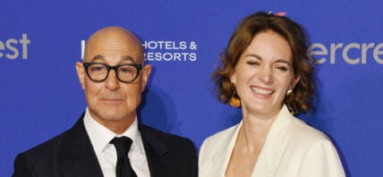 Stanley Tucci and Felicity Blunt