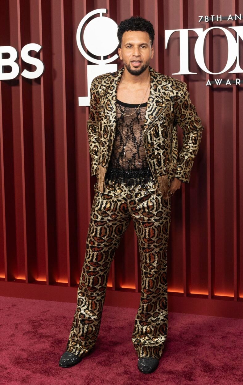 Sydney James Harcourt posing on the red carpet. 