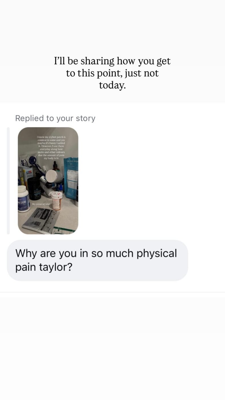 Taylor Frankie Paul Instagram DM. 