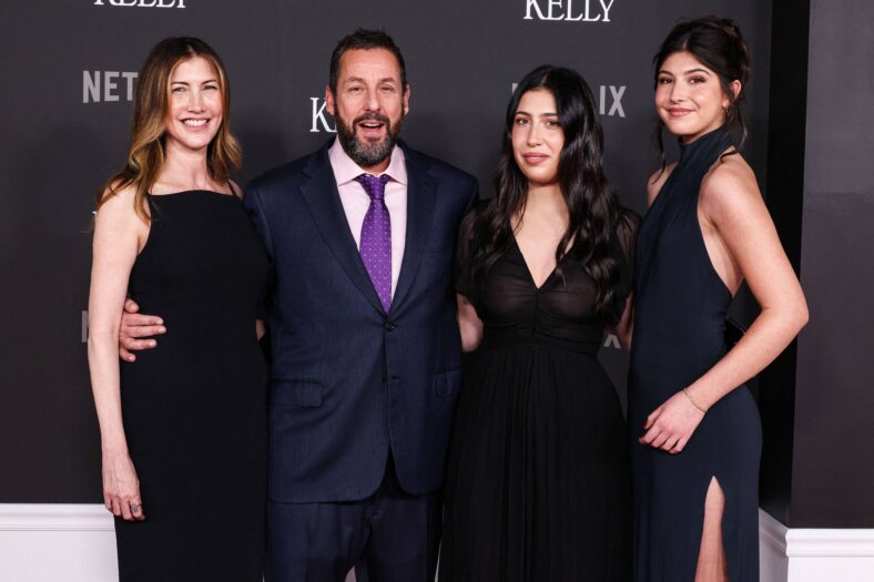 Adam Sandler and his family attend Los Angeles Premiere Of Netflix's 'Jay Kelly'