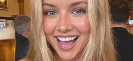 Amber Bexley Pops Out Her Plunging Sundress On Sunny Bicycle Ride