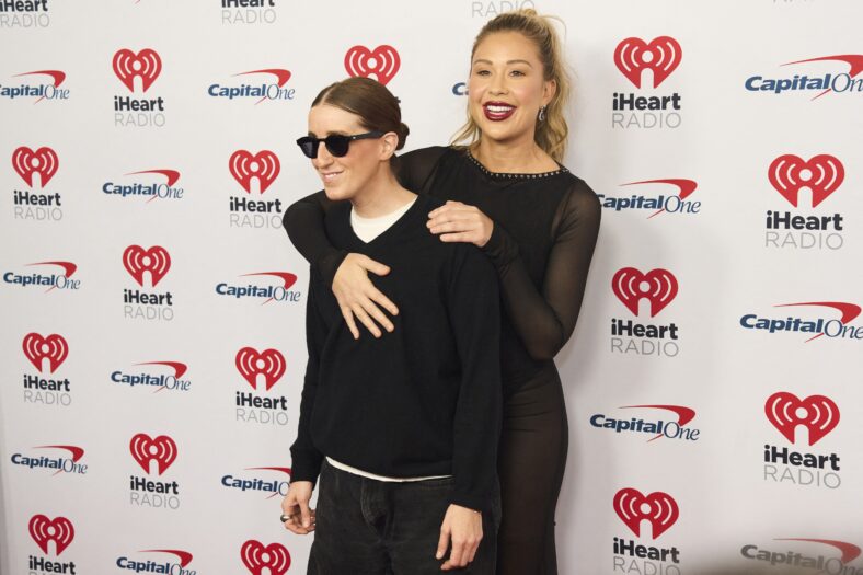 Robby Hoffman and Gabby Windey at the 2023 iHeartRadio Music Festival - Night 1