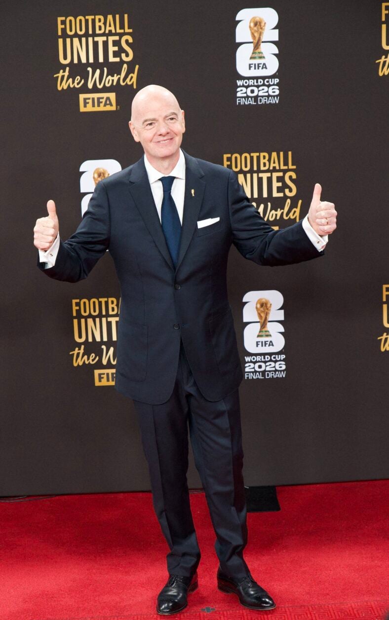 Gianni Infantino on the red carpet