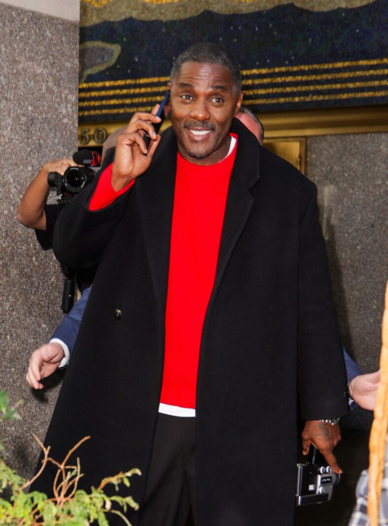 Idris Elba leaving the Kelly Clarkson Show in New York City