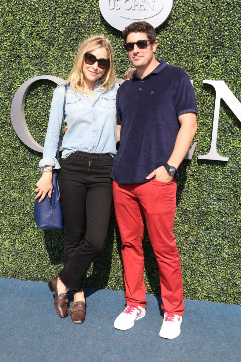 Jenny Mollen and Jason Biggs at the 2016 Tennis U.S. Open - Day 12