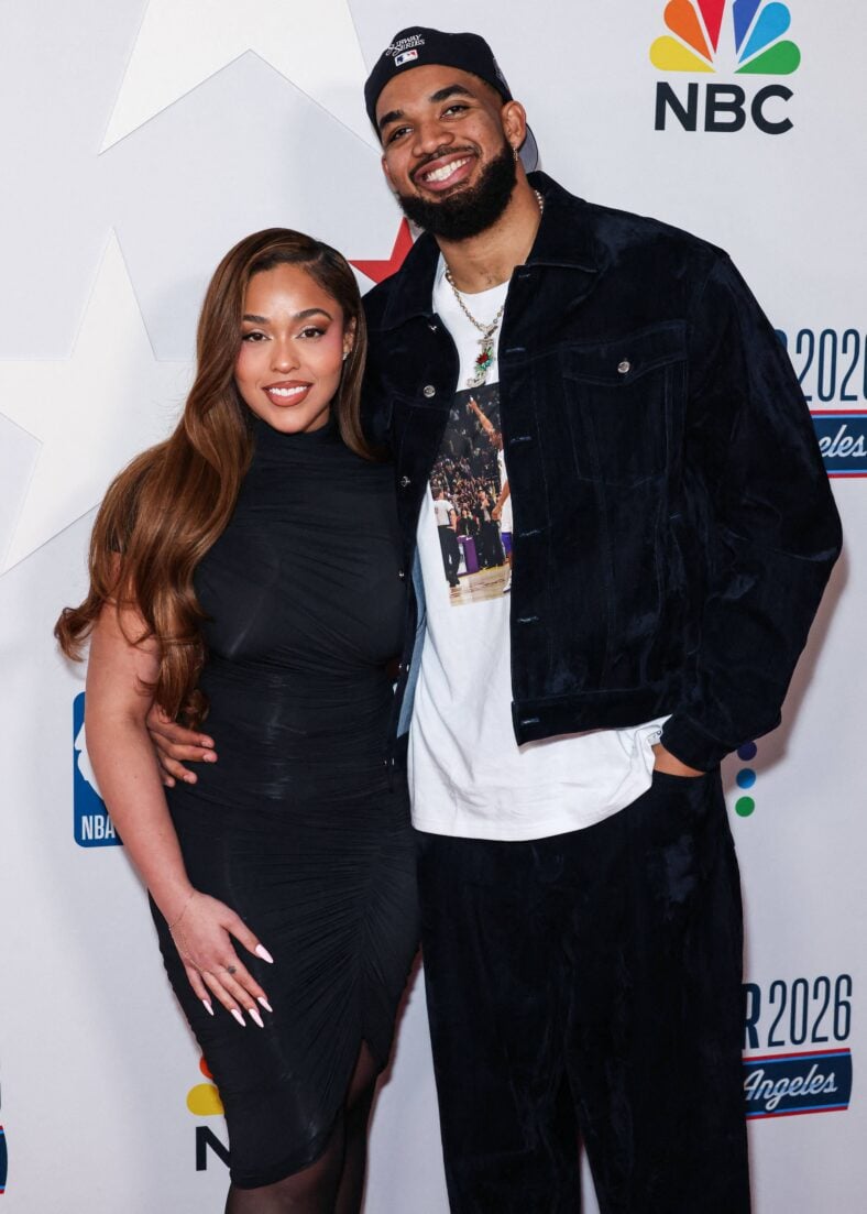 Karl-Anthony Towns and Jordyn Woods.