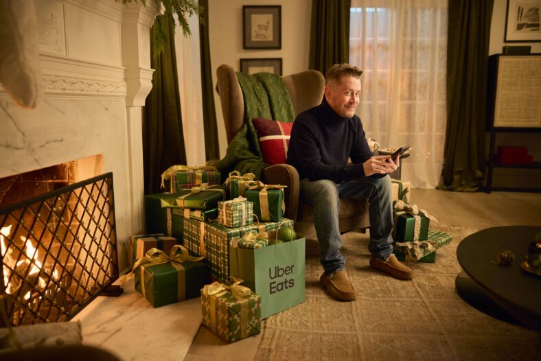 Macaulay Culkin in an ad for Uber Eats